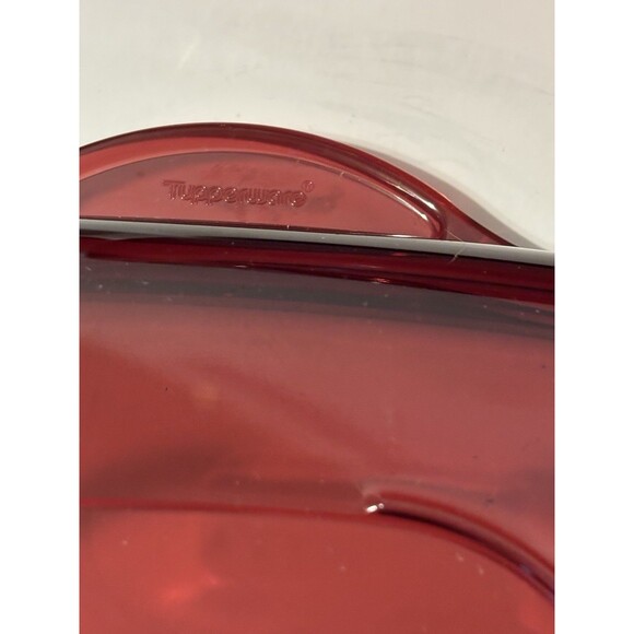 Two Tupperware Steamers cranberry W Lid & Steam Screen Insert Complete Preowned - Picture 3 of 4